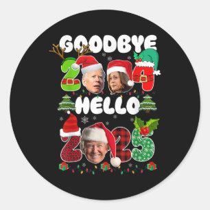Adesivo Funny Goodbye 2024 Hello 2025 Funny Kamala Trump P
