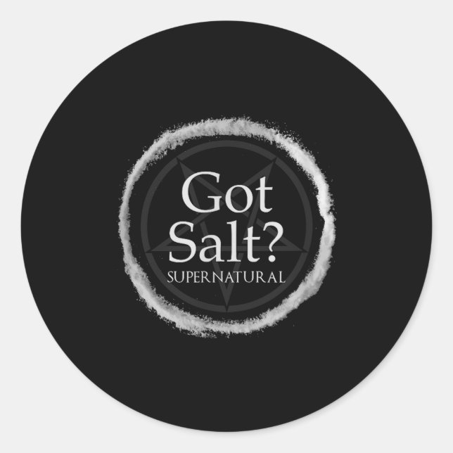 Adesivo Funny Got Salt Supernatural Salt Circle Lit Gft Te (Frente)