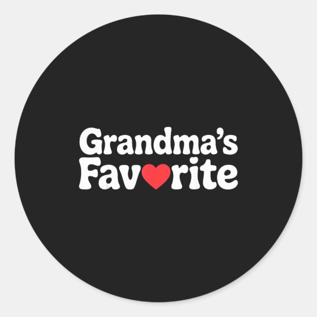 Adesivo Funny Grandmas Favorite Family Humor Tees For Men  (Frente)