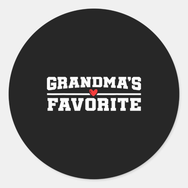 Adesivo Funny Grandparent Favorite Granhild  (Frente)