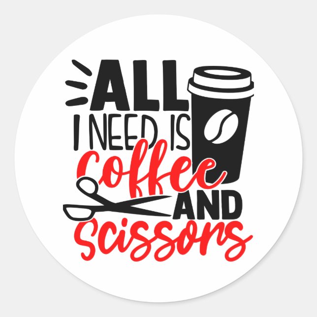 Adesivo Funny Hairdresser Hair Salon Stylist Cosmetologist (Frente)