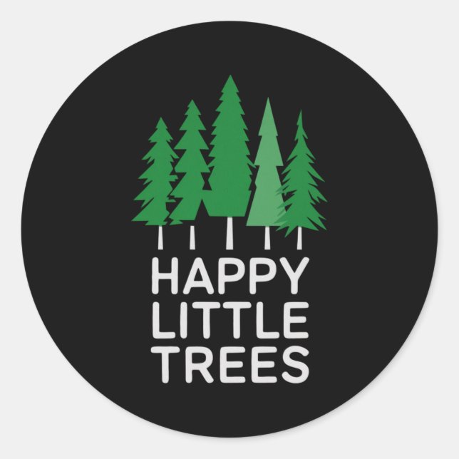 Adesivo Funny Happy Little Trees Camng  (Frente)