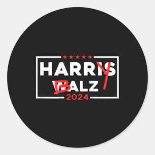Adesivo Funny Harris W 24 Harry B 2024 Meme Democrata