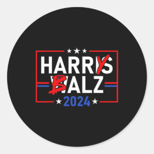 Adesivo Funny Harris W 24 Harry B 2024 Meme Democratics Vo