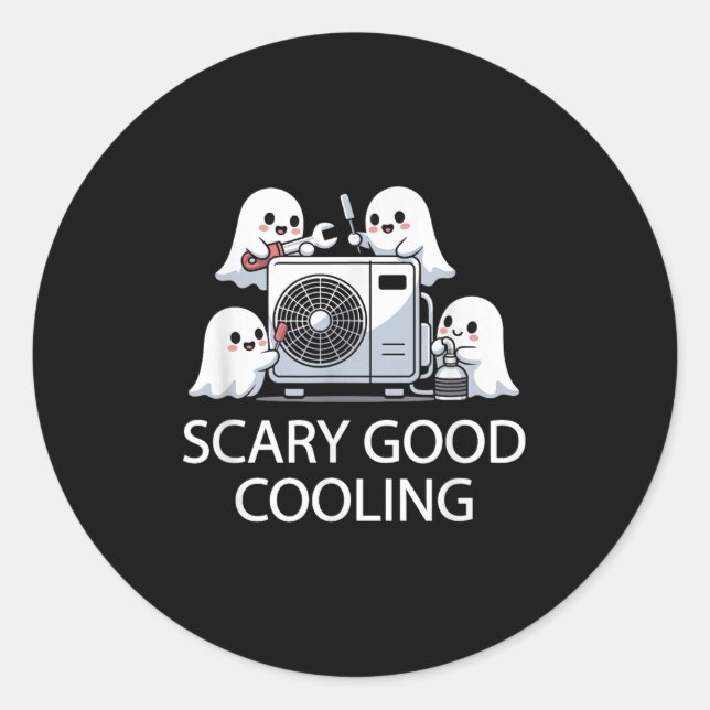 Adesivo Funny Hvac Technician Ghost Halloween Costume Soky (Frente)