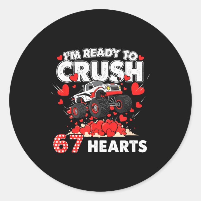 Adesivo Funny I'm Ready To Crush 67 Hearts  (Frente)