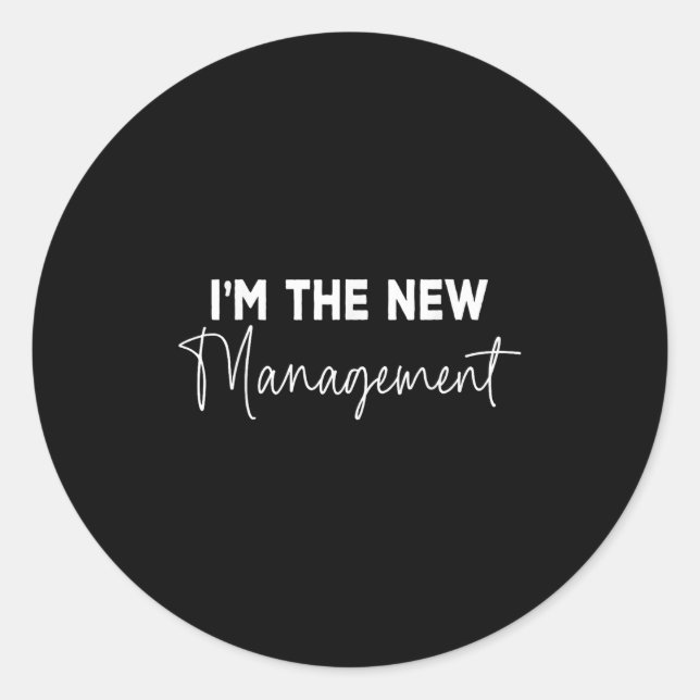 Adesivo Funny I'm The New Management Bridal Cute New Bride (Frente)