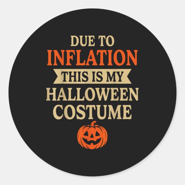 Adesivo Funny Inflation Halloween Costume Couple Matching  (Frente)