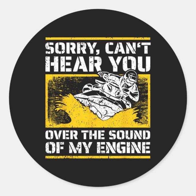 Adesivo Funny Jet Skiing I Personal Watercraft Rider I Jet (Frente)