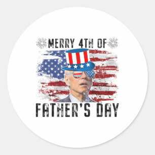 Adesivo Funny Joe Biden 4 De Julho Feliz 4 De Pais D