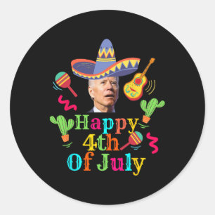 Adesivo Funny Joe Biden Happy 4 De Julho Surpresa Cinco D