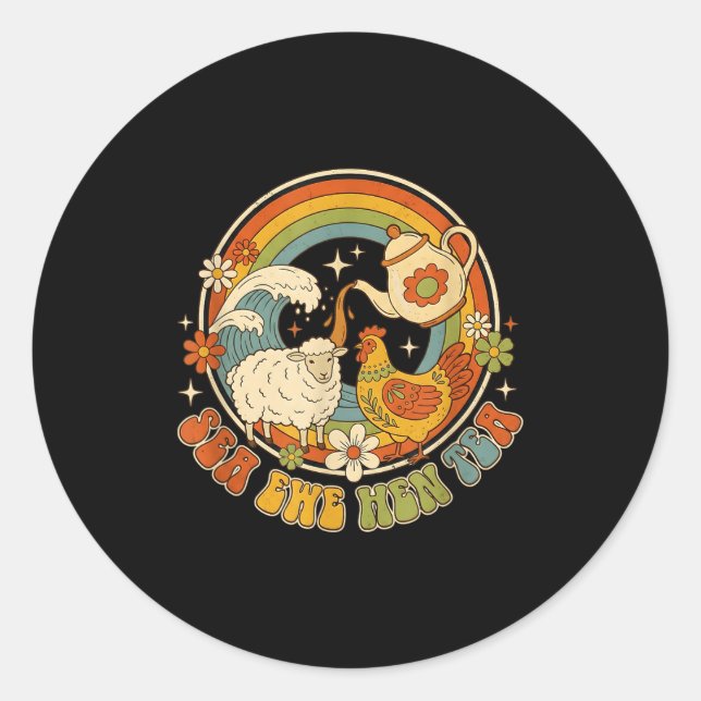 Adesivo Funny Joke Quote Saying Humor Sea Ewe Hen Tea Men  (Frente)