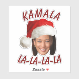 Adesivo Funny Kamala Harris Face Papai Noel Natal