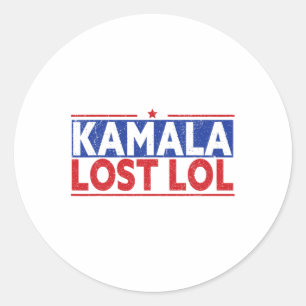 Adesivo Funny Kamala Perdeu Lol Funny Anti Kamala Para A P