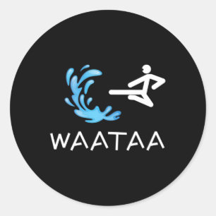 Adesivo Funny Karate Kick Waataa Mma