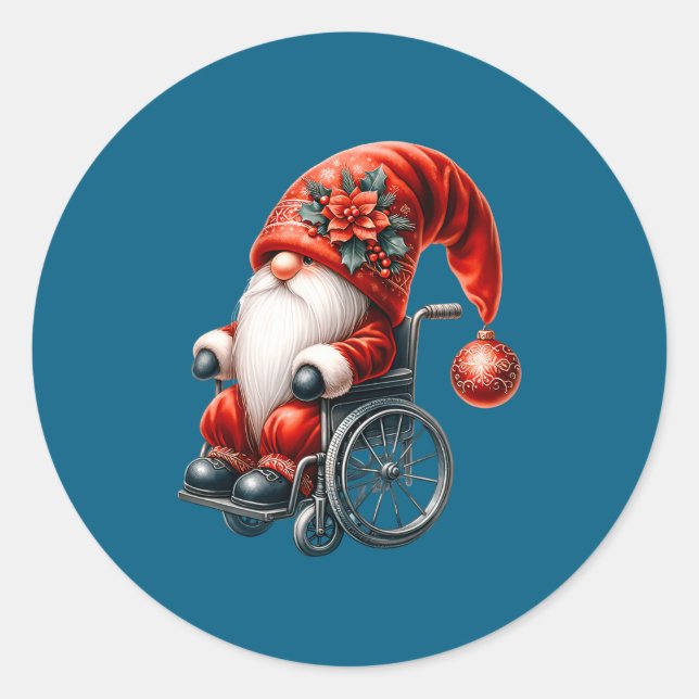 Adesivo Funny Kids Wheelchair Santa Graphic For Men Christ (Frente)