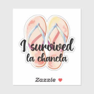 Adesivo Funny La Chancla Survivor