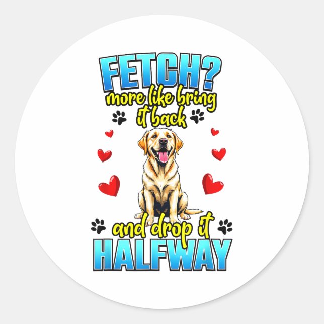 Adesivo Funny Labrador Retriever Design For Dog Owner  (Frente)