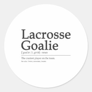 Adesivo Funny Lacrosse Goalie Definição Citação Homens Leg