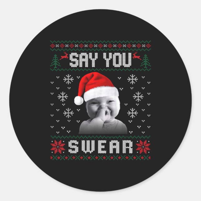 Adesivo Funny Laughing Baby Ai Baby Meme Brainrot Ugly Chr (Frente)