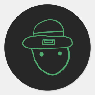 Adesivo Funny Leprechaun Amateur Sketch Meme Rua Irlandesa