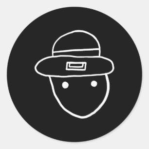 Adesivo Funny Leprechaun Amateur Sketch Meme Rua Irlandesa