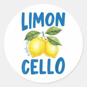 Adesivo Funny Limoncello La Dolce Vita Italiana Lemon