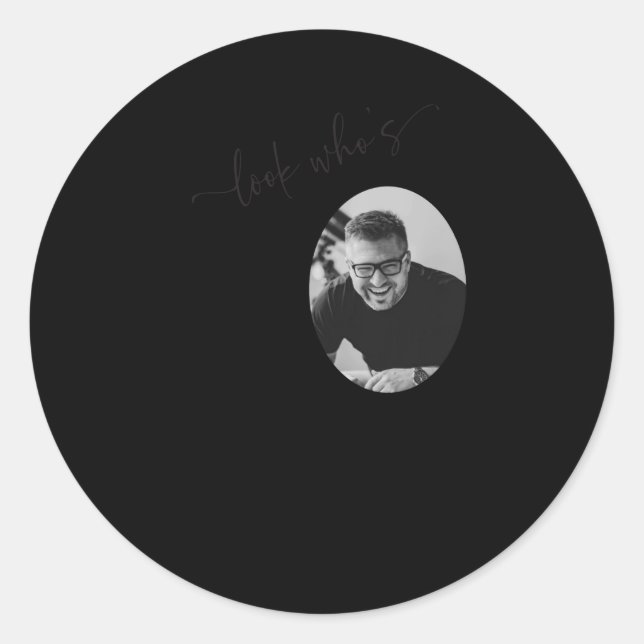 Adesivo Funny Look Whos 50 Stylish 50th Birthday  (Frente)