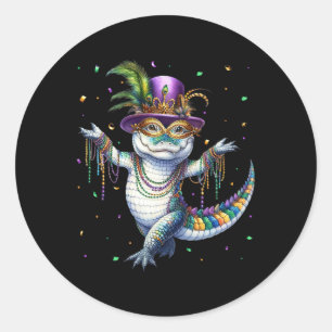 Adesivo Funny Mardigator Mardi Gras Alligator Carn