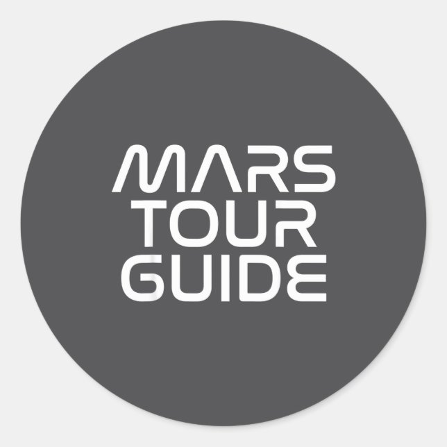 Adesivo Funny Mars Birthday Gift Mens Womens Joke Quote Da (Frente)