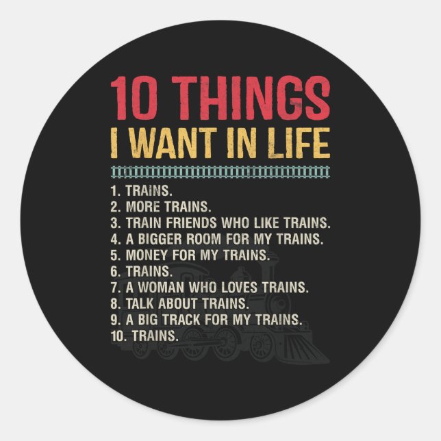 Adesivo Funny Model Railroad Conductor Train Lover Locomot (Frente)