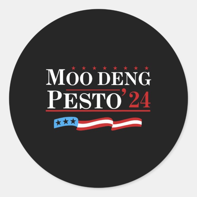 Adesivo Funny Moo Deng Pesto 24 Pguin Ba (Frente)