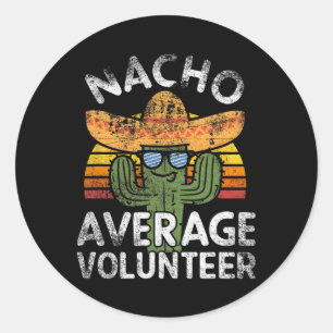 Adesivo Funny Nacho Média Voluntária Cinco De Mayo Mexica