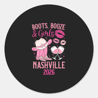 Adesivo Funny Nashville Girls Trip 2026 Girls Vacation Nas