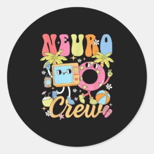 Adesivo Funny Neuro Crew Summer Vibe Neurology Equipe de E