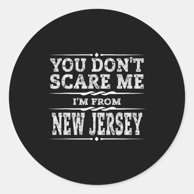 Adesivo Funny New Jersey Home Garden State Gift  (Frente)