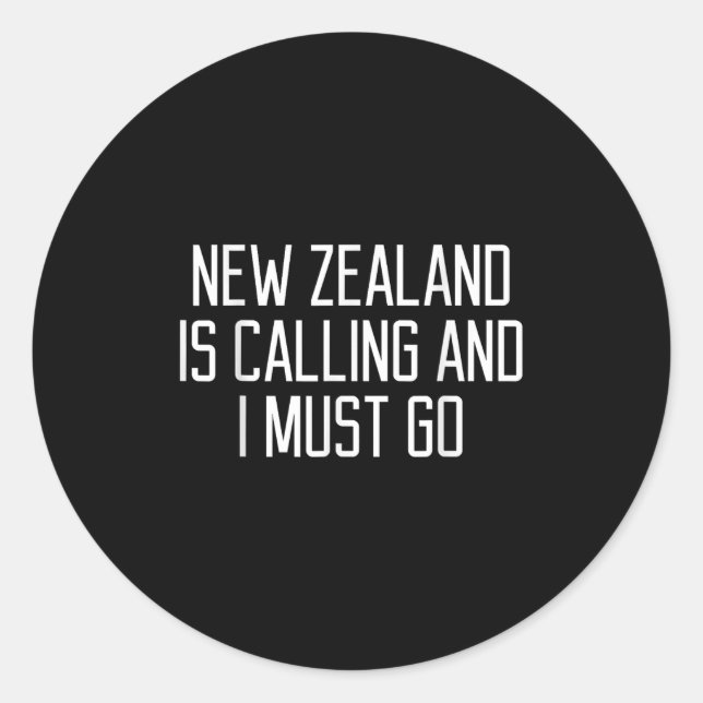 Adesivo Funny New Zealand Quote  (Frente)