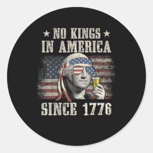 Adesivo Funny No Kings In America Desde 1776 4 De Julho M