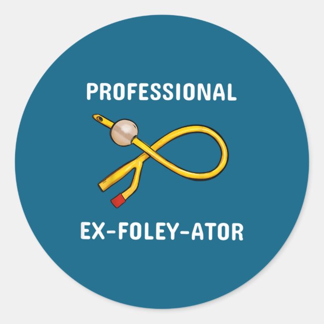 Adesivo Funny Nurse Urology Crew T- Catheter Joke Student  (Frente)