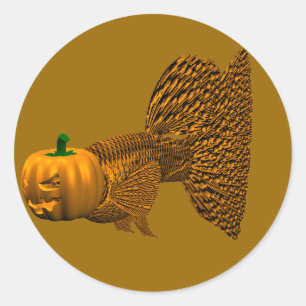 Adesivo Funny Orange Guppy