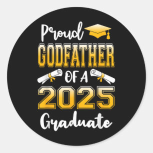 Adesivo Funny Orgulhoso Padrinho De Um Formando De 2025