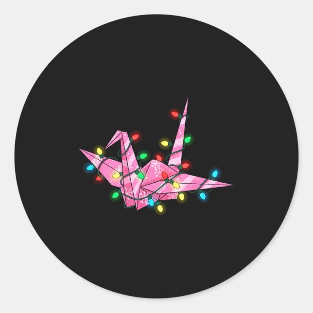 Adesivo Funny Origami Christmas Graphics Lights Lover  (Frente)