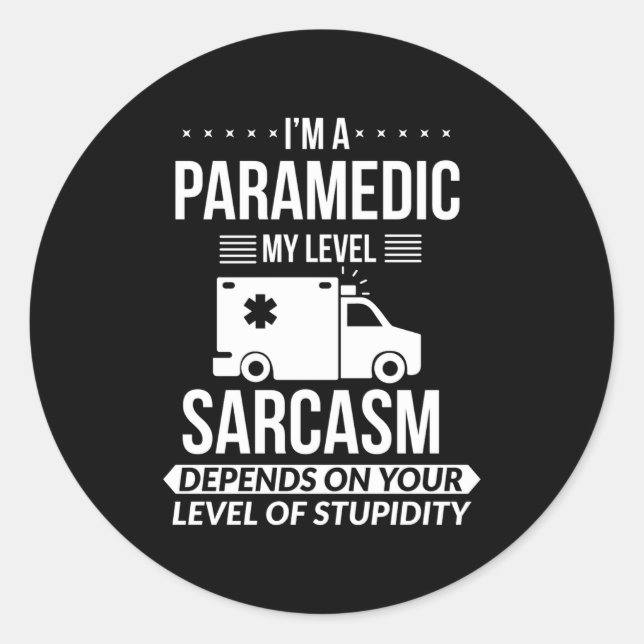 Adesivo Funny Paramedic Emt Gift  (Frente)