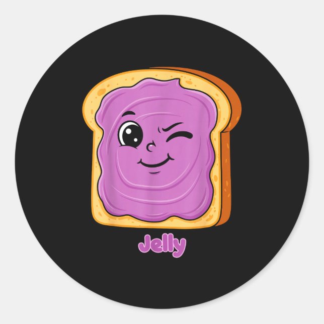 Adesivo Funny Peanut Butter-jelly Friends Cute Food Matchi (Frente)