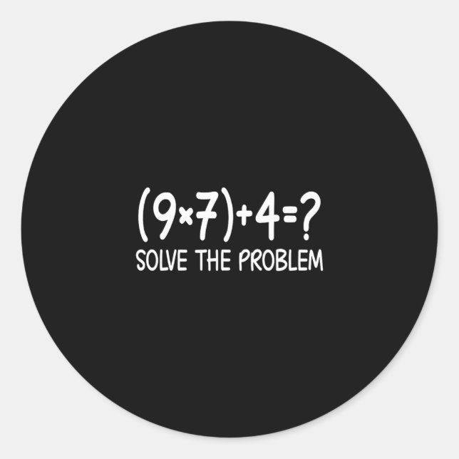 Adesivo Funny Pemdas Professor de Matemática Elementar Bra (Frente)
