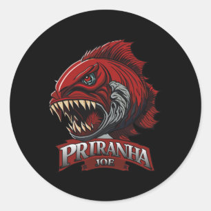 Adesivo Funny Piranha-joe Lover dá Roupa perfeito