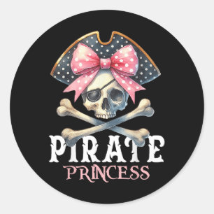 Adesivo Funny Pirate Princesa Coquette Arco Halloween Cost