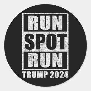 Adesivo Funny Pro Trump 2024 Run Spot Run Trump Kamala Deb