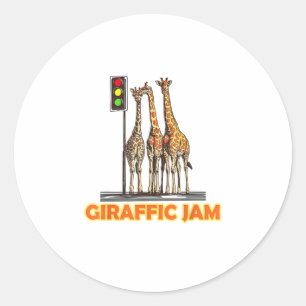 Adesivo Funny Pun Giraffe Jam