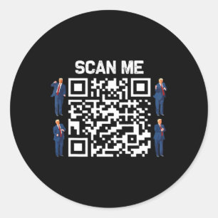 Adesivo Funny Qr Presidente Trump 4547 Tee Trump Dancing C